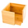 Restaurantware Bamboo Cocktail Napkin Holder Wooden Napkin Holder - Natural Color - 5 Inches - Square Cocktail Napkin Dispenser - 5.3" x 5.3" - 1ct Box view 2